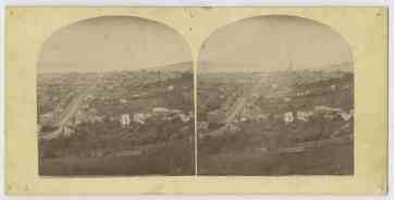 Hobart from Lime Kiln Hill, 1870s