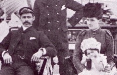 Captain and Mrs Leslie on board the Harriet McGregor 1871