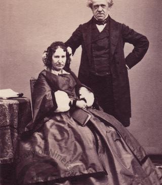Lord and Lady Calthorpe, Carte-de-visite 1860 by Disdéri of Paris.