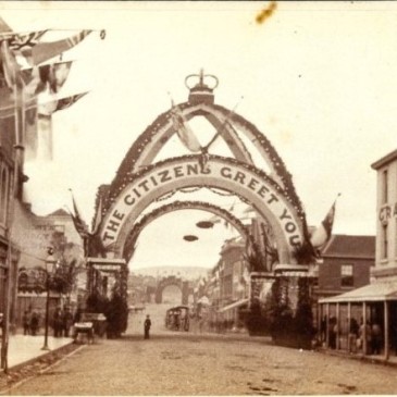 Citizens' Arch, Hobart, cdv by Thomas J. Nevin 8 Jan 1868